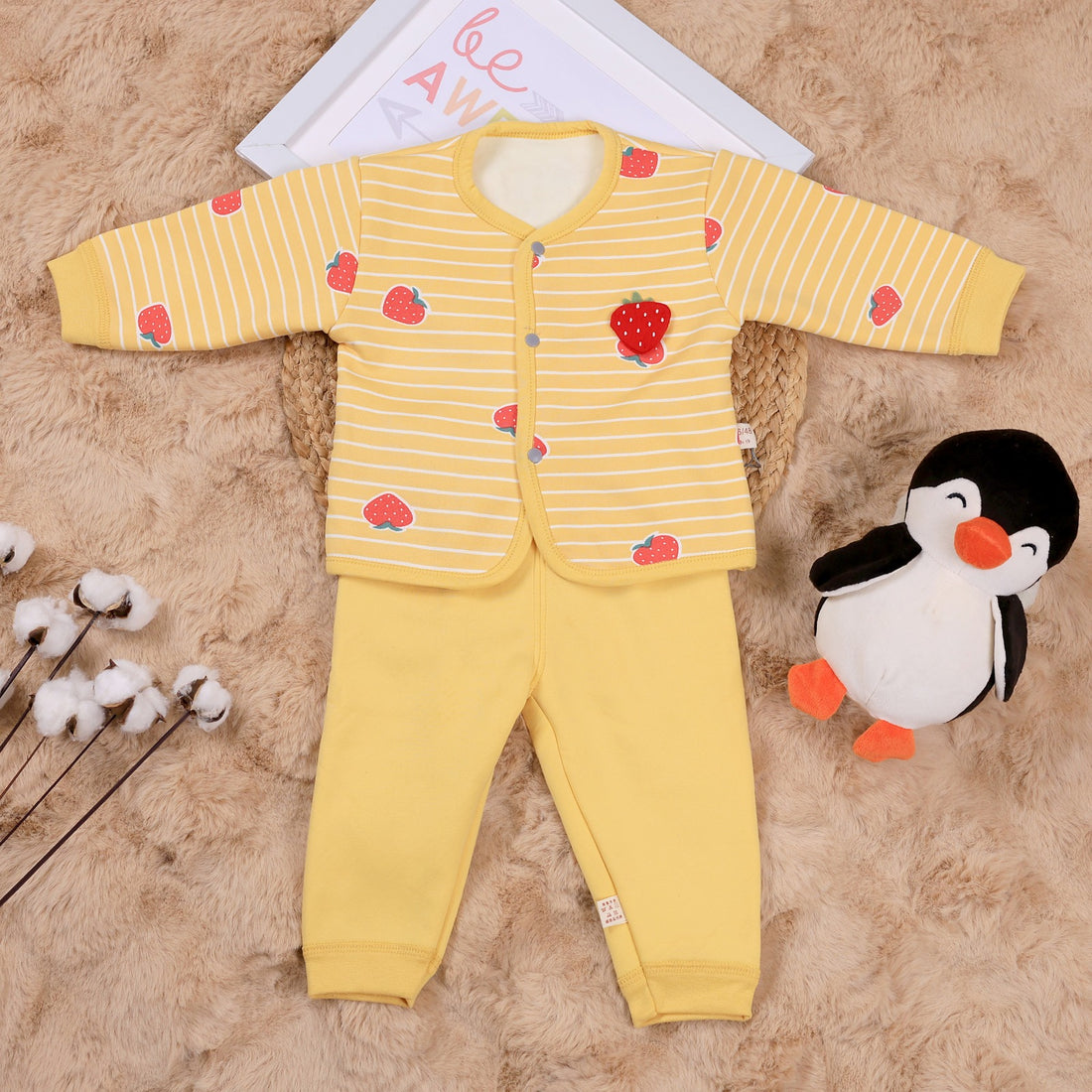 Baby suit with Strawberry print