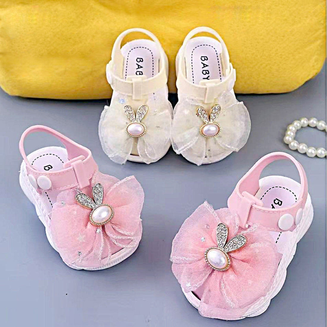 Bunny Bow Sandles for girls