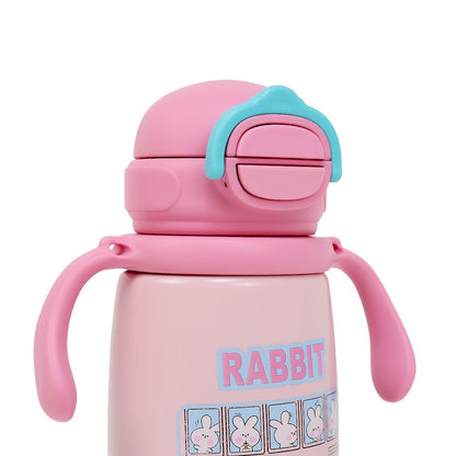 Durable Stainless Steel Kids Sipper Bottle with Strap – Leakproof &amp; Travel-Friendly