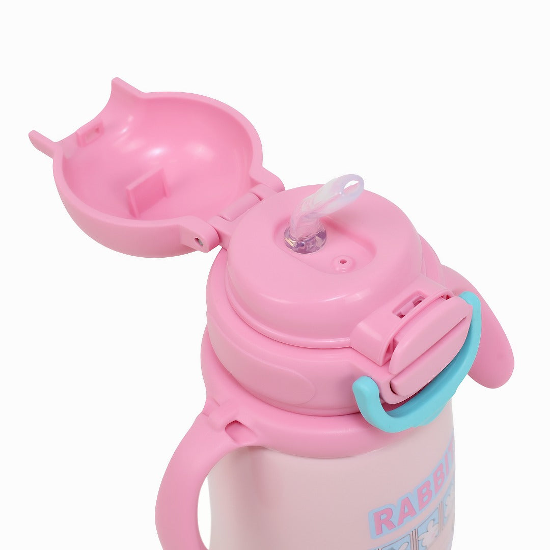 Durable Stainless Steel Kids Sipper Bottle with Strap – Leakproof &amp; Travel-Friendly