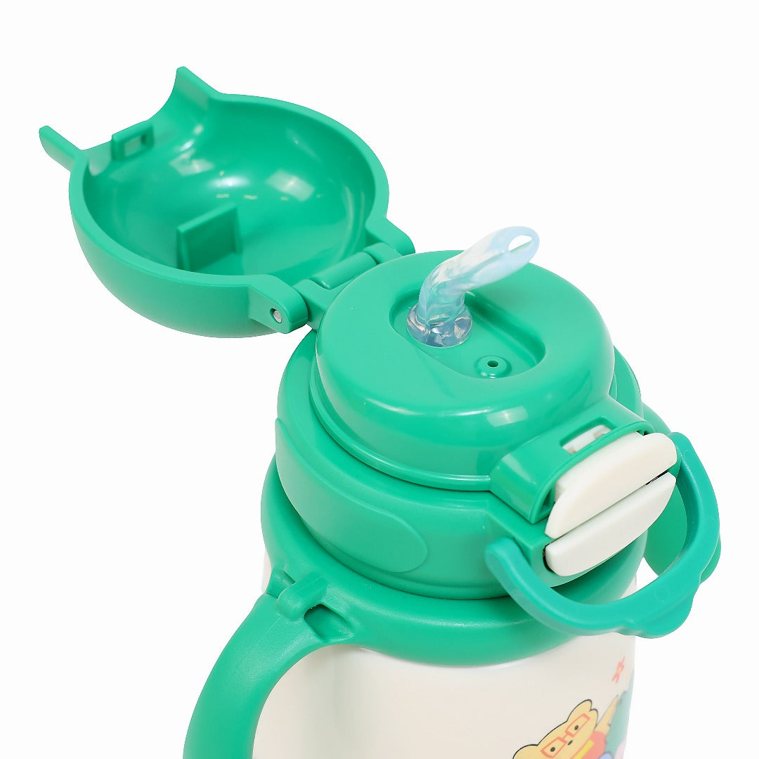 Durable Stainless Steel Kids Sipper Bottle with Strap – Leakproof &amp; Travel-Friendly