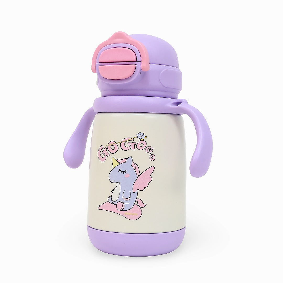 Durable Stainless Steel Kids Sipper Bottle with Strap – Leakproof &amp; Travel-Friendly