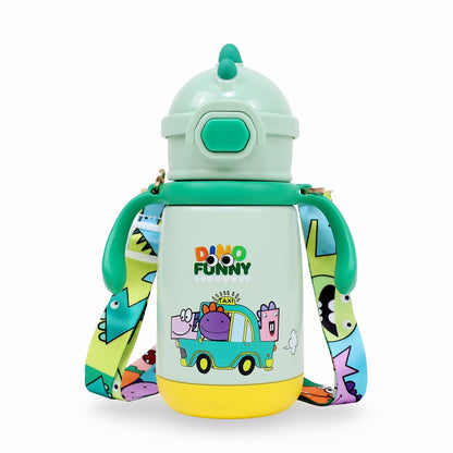Stainless Steel Kids Sipper Bottle with Strap – Safe, Leakproof &amp; Easy to Carry