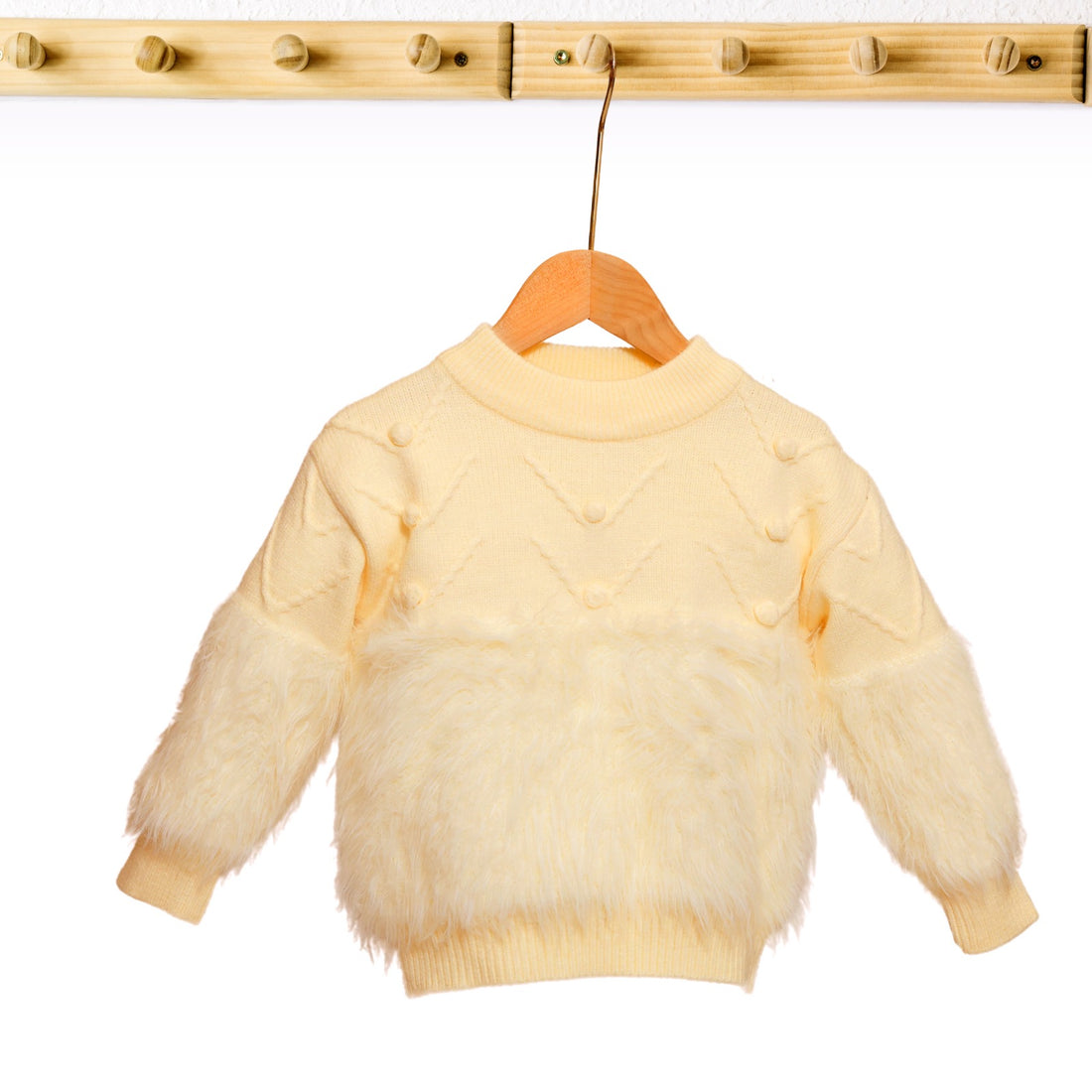 Girls Fur Elegance Sweater