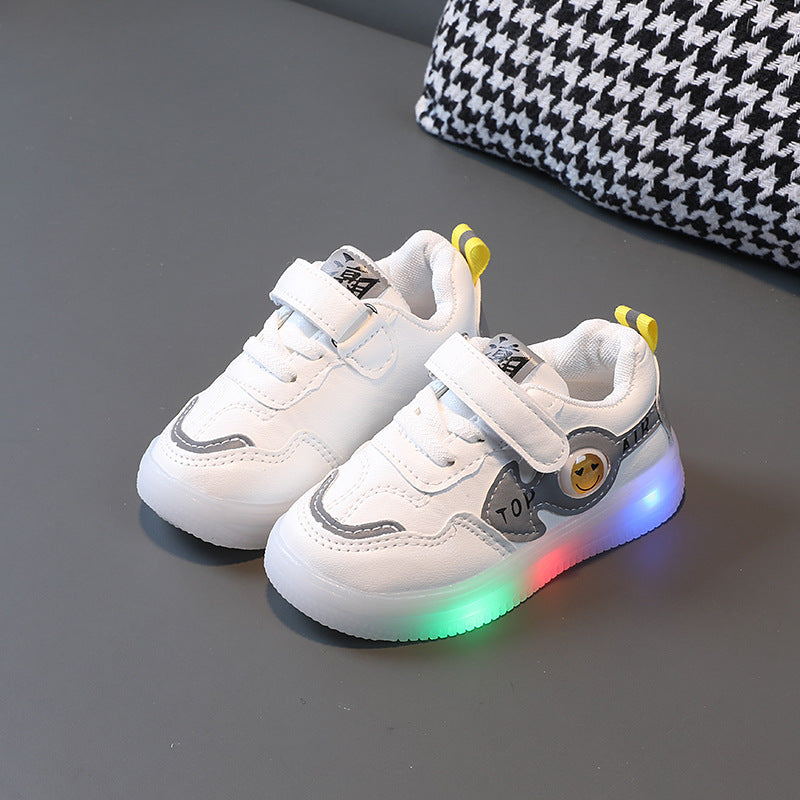 Smiley Kids Shoes with Lights - Main Image