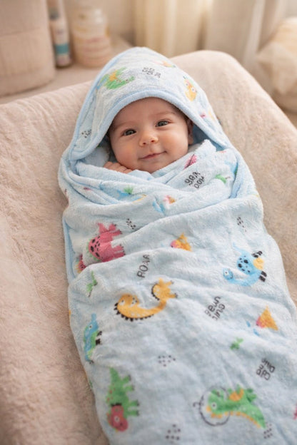 Soft Baby Hooded Bath Towel Set for Newborns &amp; Toddlers | Absorbent, Lightweight &amp; Skin-Friendly