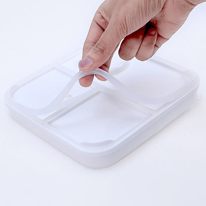 Kids Plastic Lunch Box with Cute Dinosaur Design and Secure Locking Lid